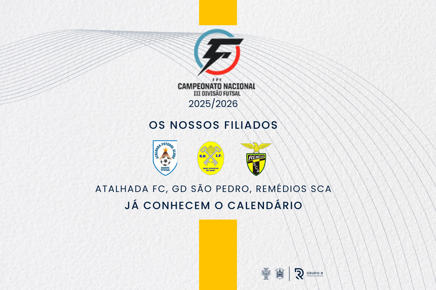 GD São Pedro, Remédios SCA e Atalhada FC integram 3ª Divisão Série Açores Futsal
