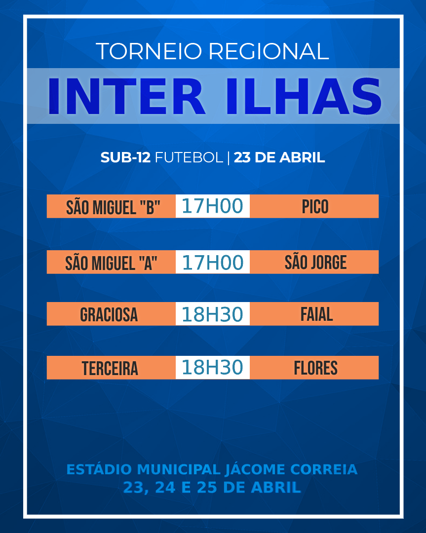 Torneio Regional Inter Ilhas Sub12 - Futebol
