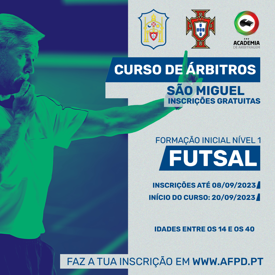Curso de Iniciação de Árbitros de Futsal | São Miguel